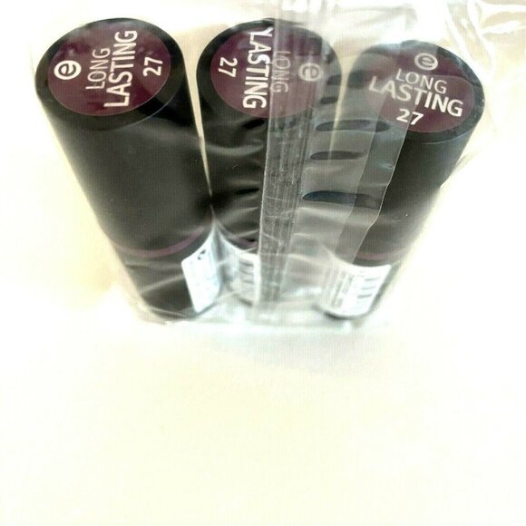 Essence Pack of 3 Long Lasting Lipstick Mystic Violet 27 Makeup Italy .13 oz - Picture 1 of 4